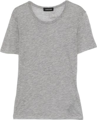 Anine Bing T-shirt Sylvie girocollo a maniche corte - Grigio