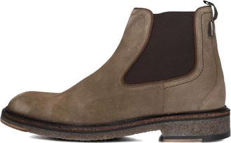 Floris Van Bommel Taupe Su&egrave;de Stijlvolle Herenlaarzen - Heren - Chelseaboots - Beige - 42 EU - Su&egrave;de - Schoenen
