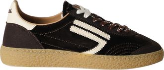 Puraai Brown 6.01 XS Suede-Velvet Low-Top Sneakers