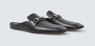 Gucci Ragazzo leather mules