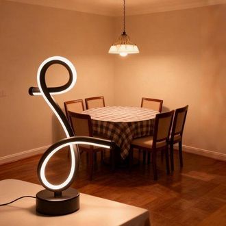 OEM L&aacute;mpara De Mesa Led Espiral Regulable &Uacute;nica - 3 Niveles De Color Para Dormitorio - Sala De Estar Y Decoraci&oacute;n Del Hogar - Oficina Y Librer&iacute;a