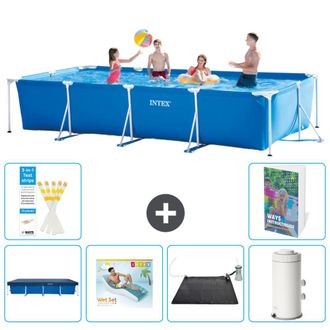 Intex Piscina Con Estructura Rectangular - 450x220x84 Cm - 7-piezas S70