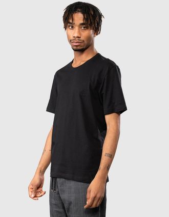 HUGO BOSS Mens BOSS Orange 3 Pack Classic Regular Fit Crew Neck Mens T-Shirts NOS - Blue/Grey/Navy 497 - Black/Black - Size: 38