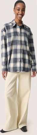 Soaked In Luxury Overhemd met lang mouwen SLPamala Loose fit navy