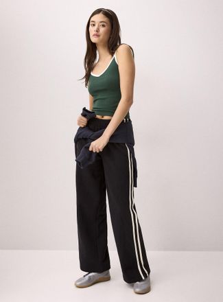 Twik Womens Track stripe wide-leg sweatpant