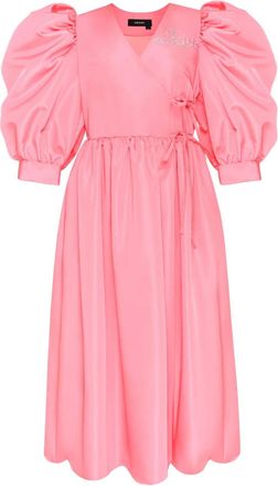 Anouki Abito a portafoglio con maniche a palloncino - Rosa