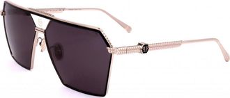 Philipp Plein Womens SPP076M-0301 SPP076M 66 0301 Sunglasses - Rose Gold - One Size