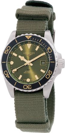 Longines Hydroconquest GMT Automatic Green Dial Mens Watch L3.790.4.06.2