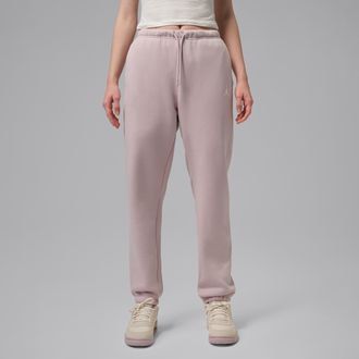 Nike Jordan Womens Jordan Brooklyn Fleece Pants in Pink | FV7077-627