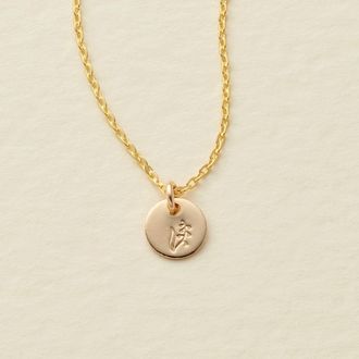 Made by Mary May Birth Flower Necklace