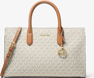 Michael Kors Scarlett Medium Signature Logo Satchel