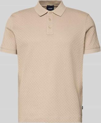 Joop Poloshirt mit kurzer Knopfleiste Modell Roni in Beige, Gr&ouml;&szlig;e XXXL