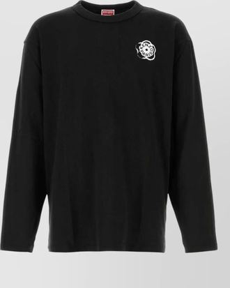 Kenzo cotton relaxed-fit long-sleeve logo-print t-shirt