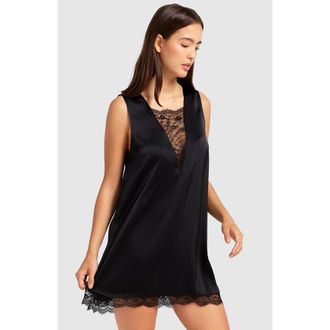 Belle & Bloom After Party Lace Mini Dress in Black at Nordstrom, Size X-Small Au