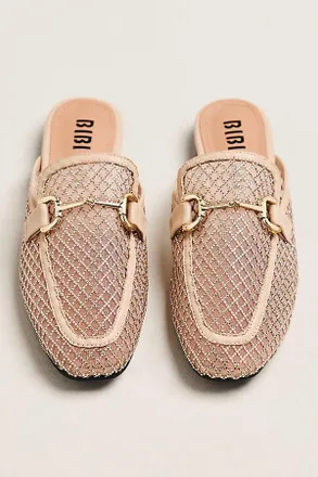 Bibi Lou Mesh Horsebit Loafer Slides