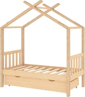 vidaXL Estructura De Cama Infantil Con Caj&oacute;n Madera De Pino 70x140 Cm Vidaxl