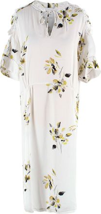Day Birger Et Mikkelsen Day Birger & Mikkleson Keira Floral Hammered-Satin Midi Dress Size L