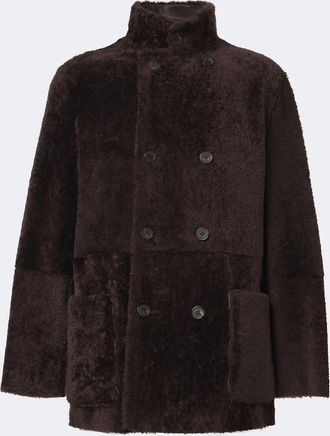 Arma Caleb reversible shearling and leather coat