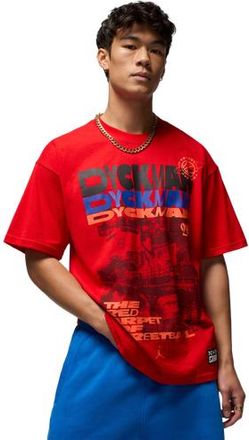 Nike Mens NSW Max 90 NY 25 Short Sleeve T-Shirt DM - University Red/Black Size XXL