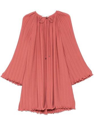 Lanvin Mini Dress with Drawstring Neck