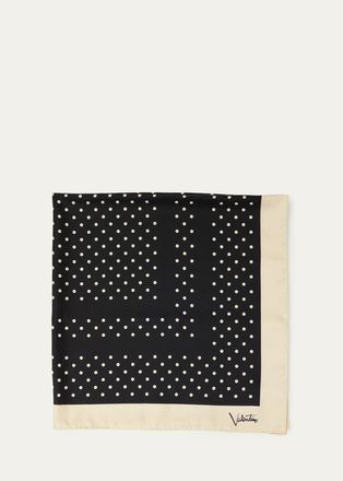 Valentino Garavani Plusdepois Silk Foulard Scarf