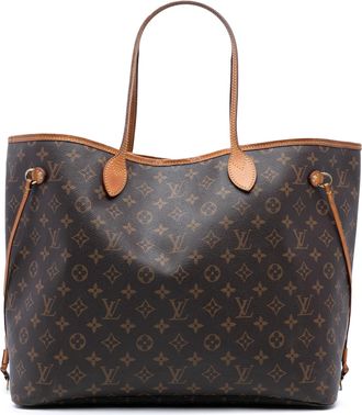 Louis Vuitton Pre-owned Womens Neverfull Tote Bag - Brown Textile - One Size