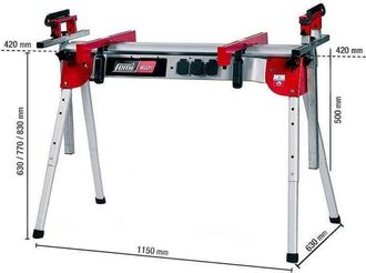 Femi Banco De Trabajo Plegable 360 Multy Femi Con 3 Tomas De 220 V - 360multy