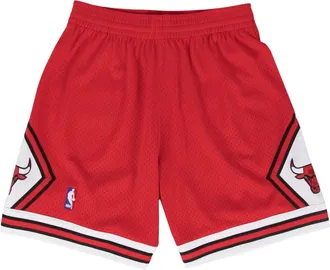 Mitchell & Ness NBA Swingman Shorts Chicago Bulls Road 1997-98 Red White SMSHGS18223-CBUSCAR97