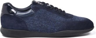 Baldinini Sneaker in camoscio e lana - - Shoes - Uomo - Blu - 45 EU