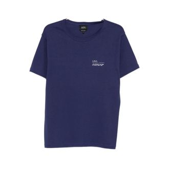 A.P.C. T-Shirts, male, Blue, Size: 2XL T-shirt Niclas