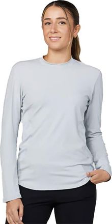 Sofibella UV Colors Staples Womens Long Sleeve Tennis Shirt in Stone at Nordstrom, Size X-Small