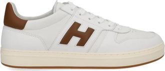 Hogan H630 Lage Sneakers - Heren - Sneakers - Wit - 41 EU - Leer - Schoenen