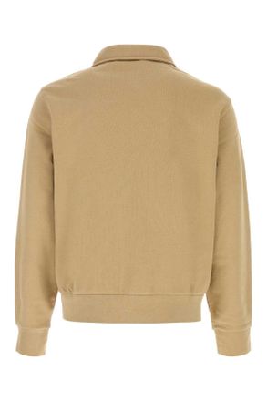 Polo Ralph Lauren Mens Beige Cotton Polo Shirt Vintagekhaki Exterior: Felpe Sweater