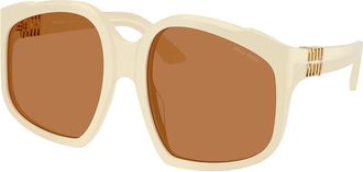 Miu Miu MUA07S 21D90Q Womens Sunglasses White Size 59