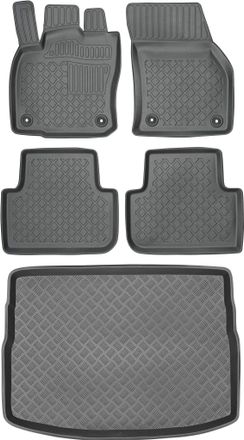 OEM Juego De Alfombrillas Para Coche Y Maletero Para Volkswagen Golf Sportsvan (modelos 2014-2020)