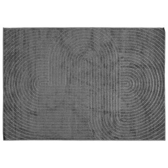 vidaXL Alfombras De &Aacute;rea Palmeras Antracita 280 X 200 Cm Poli&eacute;ster Vidaxl