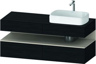 Duravit Qatego Consola Mueble Bajo Lavabo, 2 Extensiones, 2 - Duravit