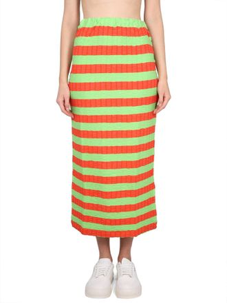 Sunnei Striped Elastic Waistband Skirt - Multicolor