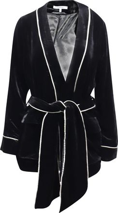 Ganni Ganni Rodier Velvet Jacket in Black Rayon