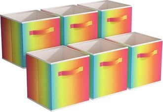 Sorbus 11In Fabric Storage Cubes - Pack Of 6