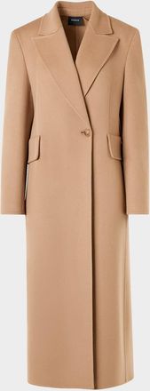 Akris Cashmere One-Button Long Coat
