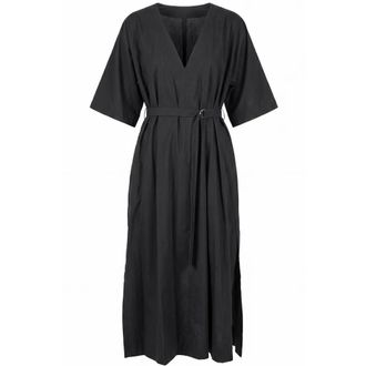 ottod'Ame Midi Dresses, female, Black, Size: 2XS Long Cotton Dress