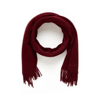 Part Two Soft Tawny Port Scarf with Fringes - female - Part Two - Winter Scarves - Red - ONE SIZE - Accessories