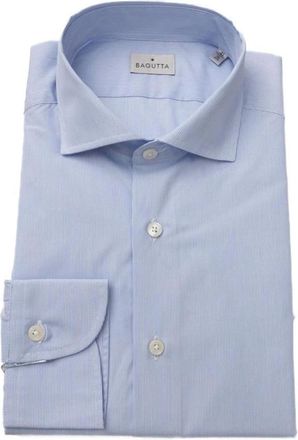 Bagutta Heren, Overhemden, Blauw, Maat: L Katoen