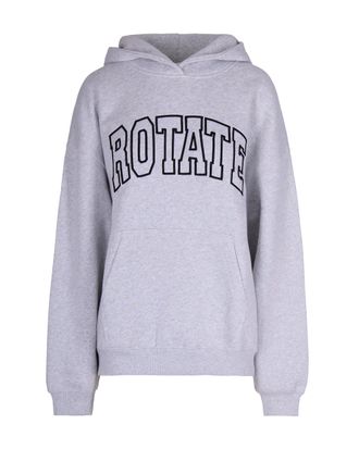 Rotate Light Grey Melange Heavy Sweat Hoodie