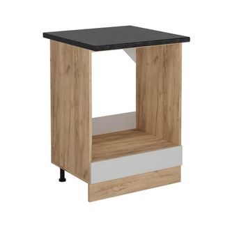 Vicco Armario Para Horno Empotrado R-line, Blanco Casa De Campo, 60 Cm, Et Antracita Vicco