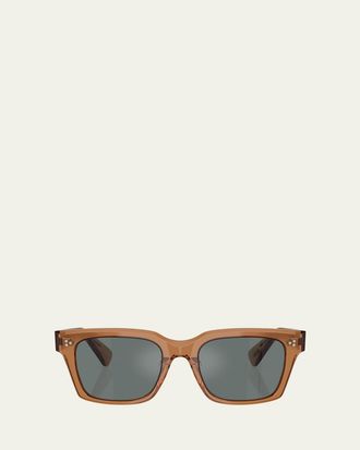 Oliver Peoples Mens Ov5564su Polarized Square Sunglasses