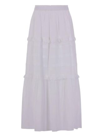 Isabel Marant Gonna lunga con ruches a strati - Bianco