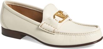 Valentino Garavani VLOGO Signature Loafer in 098 Ivory at Nordstrom, Size 10.5Us