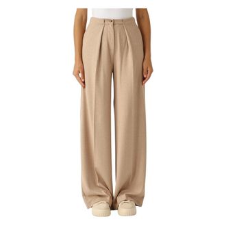 Maison Margiela Dames, Broeken, Bruin, Maat: S